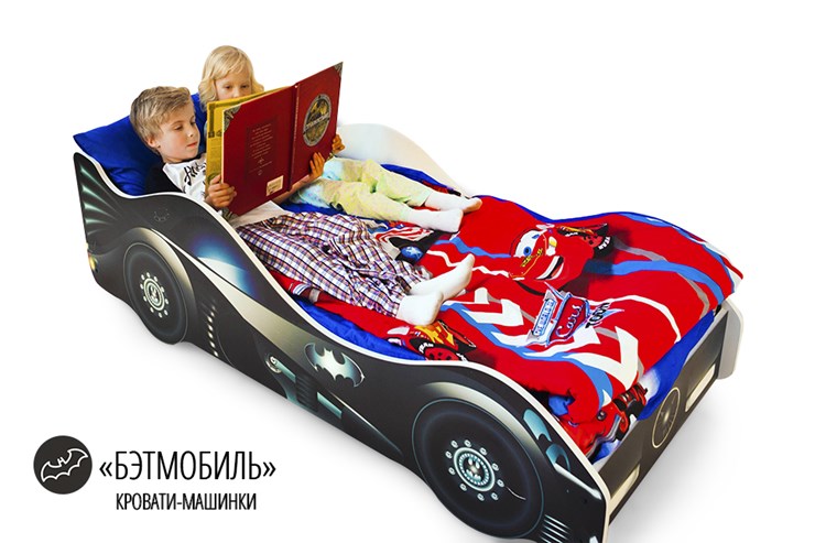 Кровать-машина детская Бэтмобиль в Вологде - изображение 4