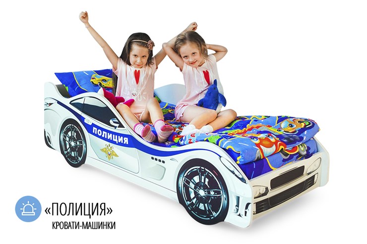 Детская кровать-машина Полиция в Вологде - изображение 4