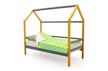 Кровать-домик в детскую Svogen графит-дерево в Вологде - предосмотр 1