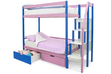 Детская 2-ярусная кровать Svogen синий-лаванда в Вологде - предосмотр 5