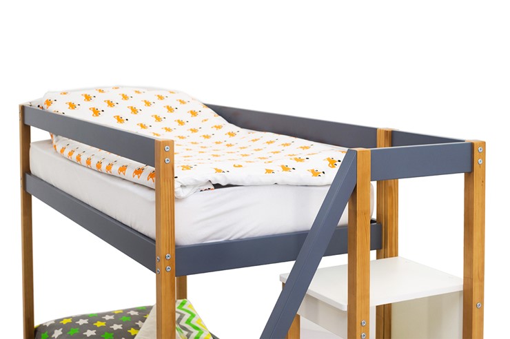 Детская двухъярусная кровать Svogen дерево-графит в Вологде - изображение 10