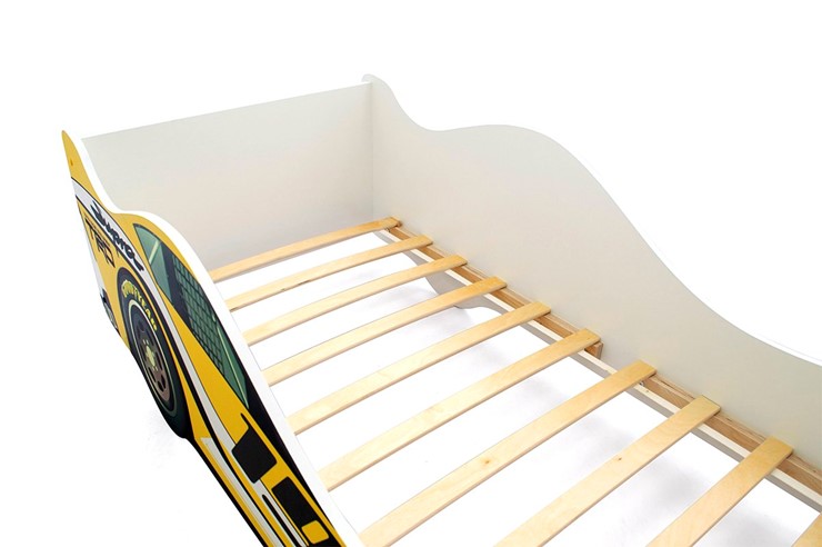 Кровать-машина в детскую Супра желтая в Вологде - изображение 9