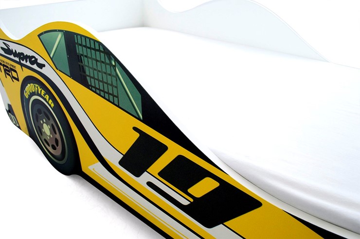 Кровать-машина в детскую Супра желтая в Вологде - изображение 6