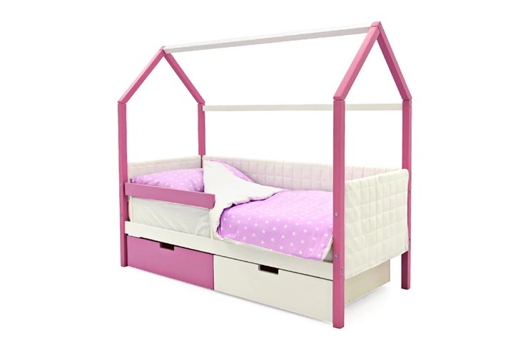 Детская кровать-домик «Svogen лаванда-белый» мягкая в Вологде - изображение 3