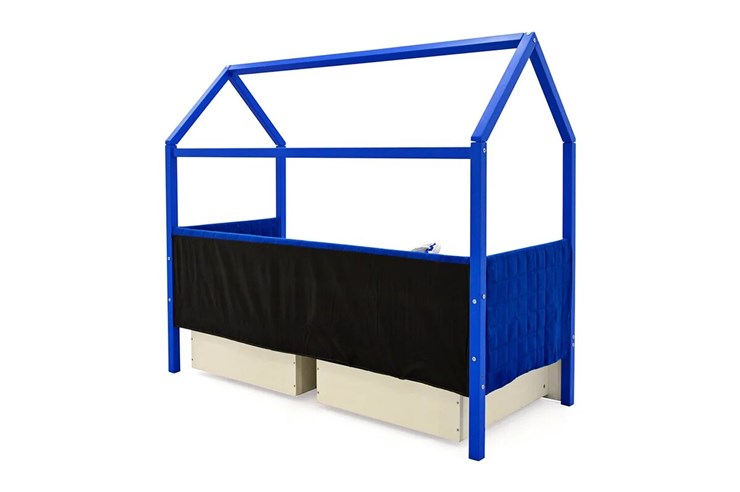 Детская кровать-домик «Svogen синий» мягкая в Вологде - изображение 6