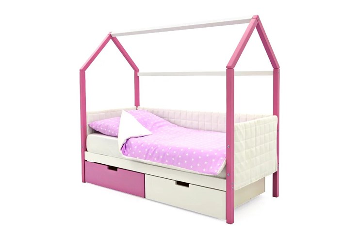 Детская кровать-домик «Svogen лаванда-белый» мягкая в Вологде - изображение 4