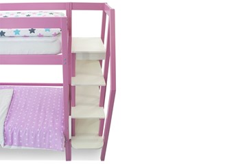 Детская двухэтажная кровать Svogen розовый в Вологде - предосмотр 9