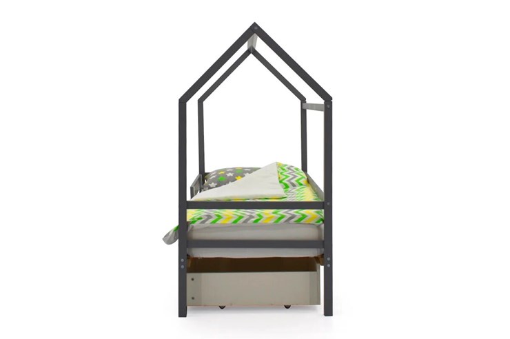 Кровать-домик детская Svogen графит в Вологде - изображение 4