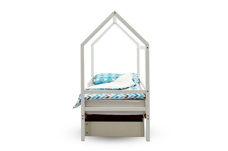 Кровать-домик в детскую Svogen белый в Вологде - изображение 4