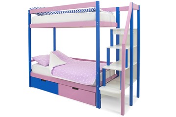 Детская 2-ярусная кровать Svogen синий-лаванда в Вологде - предосмотр 4