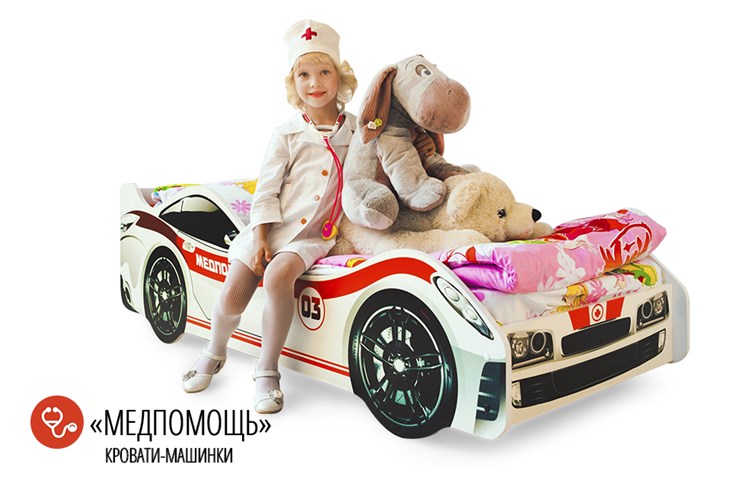 Кровать-машина в детскую Медпомощь в Вологде - изображение 1