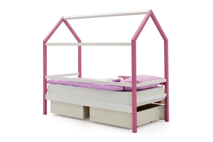 Кровать-домик в детскую Svogen лаванда-белый в Вологде - изображение 4