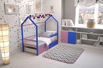 Детская кровать-домик Svogen синий-лаванда в Вологде - предосмотр 5