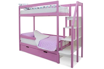 Детская двухэтажная кровать Svogen розовый в Вологде