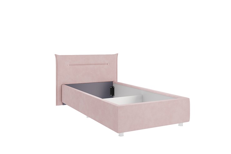Кроватка 0.9 Альба, нежно-розовый (велюр) в Вологде - изображение 1