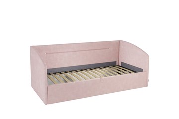 Детская кровать  0.9 Альба (Софа), нежно-розовый (велюр) в Вологде - предосмотр 1
