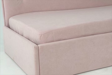 Кровать в детскую 0.9 Бест (Тахта), нежно-розовый (велюр) в Вологде - предосмотр 3