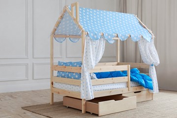 Детская кровать Домик с ящиками, без покраски в Вологде - предосмотр 2