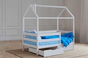 Детская кровать Домик с ящиками, цвет белый в Вологде - предосмотр 2