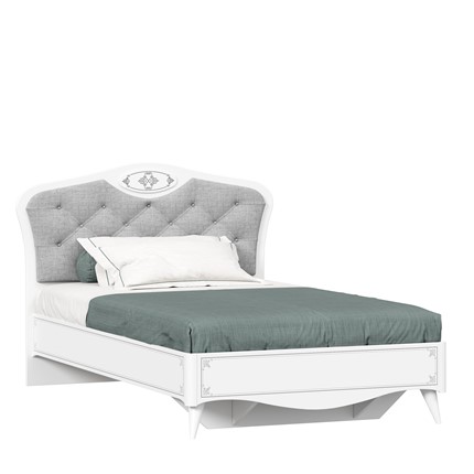 Подростковая кровать Элис 1200 (Белый) с основанием ЛД 532.130.000 в Вологде - изображение