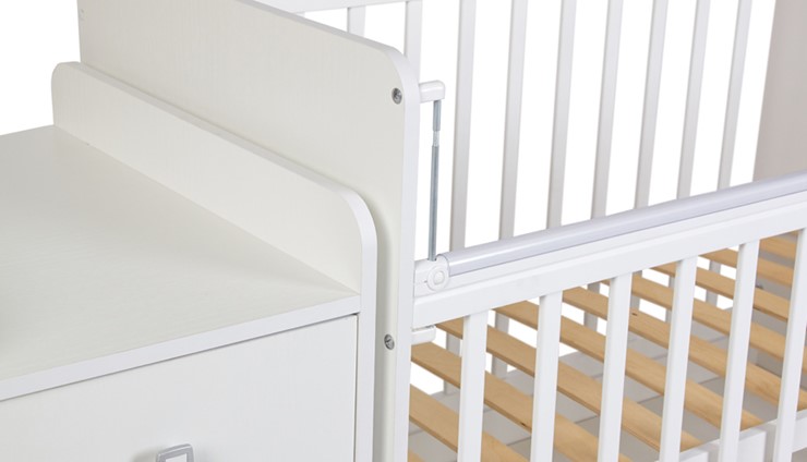 Кровать детская Фея 1100 Слоник, белый в Вологде - изображение 2