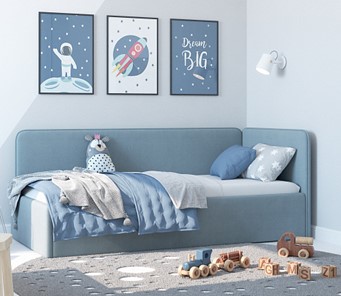 Кровать-игрушка Leonardo голубой 160х70 в Вологде - предосмотр 4