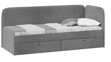 Кровать подростковая Молли тип 1 (80), Микровелюр Scandi Graphite 22 в Вологде - предосмотр