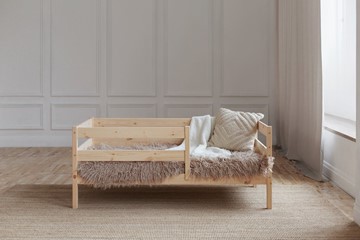 Кровать односпальная детская Софа, без покраски в Вологде