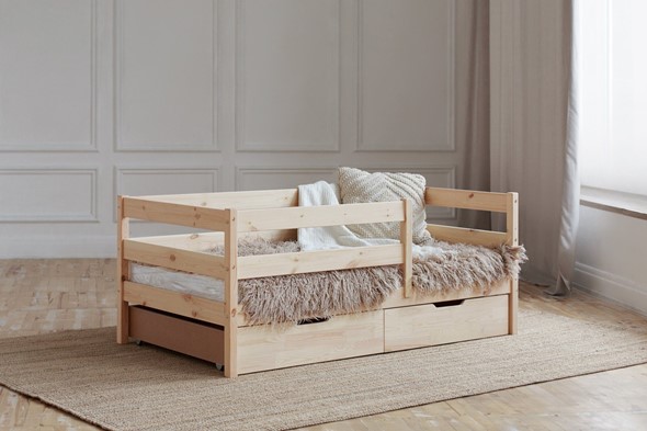 Детская кровать Софа с ящиками, без покраски в Вологде - изображение
