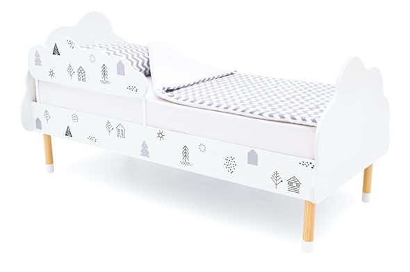 Кровать в детскую Stumpa Облако "Домики ч/б" в Вологде - изображение