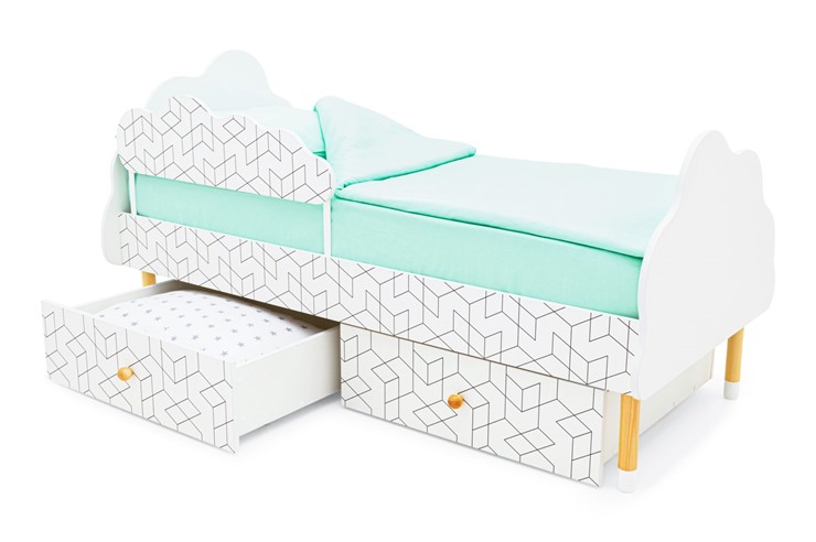 Детская кровать Stumpa Облако "Кубики" в Вологде - изображение 4
