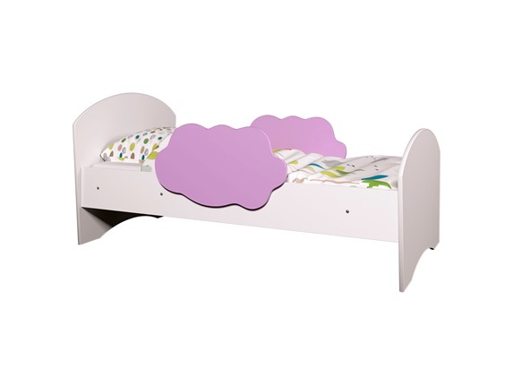 Кровать детская Тучка, корпус Белый, фасад Ирис в Вологде - изображение