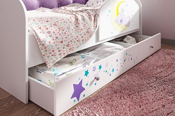 Детская кровать Звездочка с бортиком, Фиолетовый в Вологде - предосмотр 1
