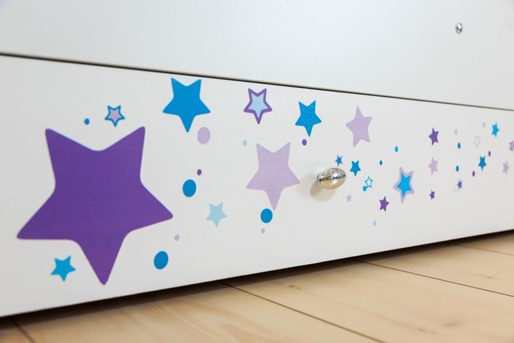 Детская кровать Звездочка с бортиком, Фиолетовый в Вологде - изображение 3