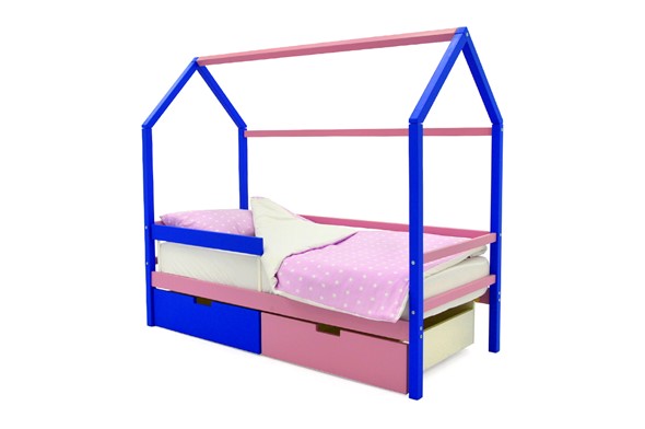 Детская кровать-домик Svogen синий-лаванда в Вологде - изображение