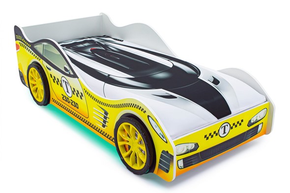 Кровать-машина детская Такси с подъемным механизмом в Вологде - изображение