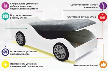 Кровать-машина детская Такси с подъемным механизмом в Вологде - предосмотр 8