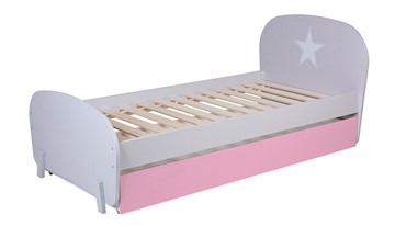 Кровать в детскую POLINI Kids Mirum 1915 Серый / розовый в Вологде