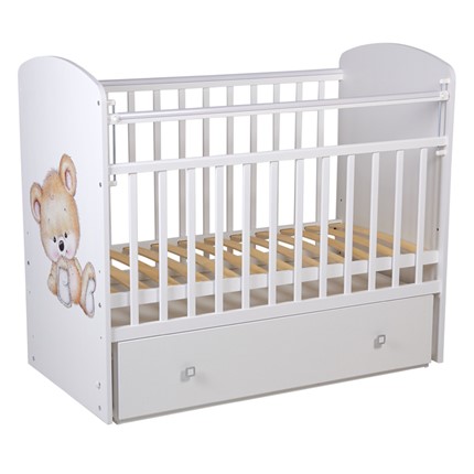 Кровать детская Фея 750 Медвежонок Белый в Вологде - изображение