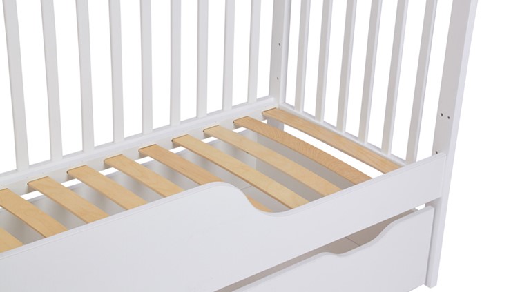 Кровать в детскую POLINI Kids Simple 310-02 Белый в Вологде - изображение 2