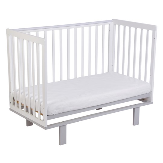 Детская кроватка серия 3400 POLINI Kids Simple 340 Белый / Серый в Вологде - изображение 4