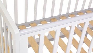 Детская кроватка серия 3400 POLINI Kids Simple 340 Белый / Серый в Вологде - предосмотр 6
