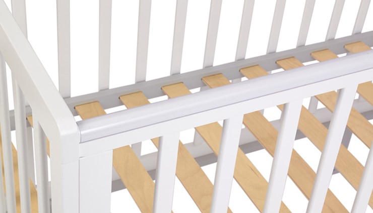 Детская кроватка серия 3400 POLINI Kids Simple 340 Белый / Серый в Вологде - изображение 6