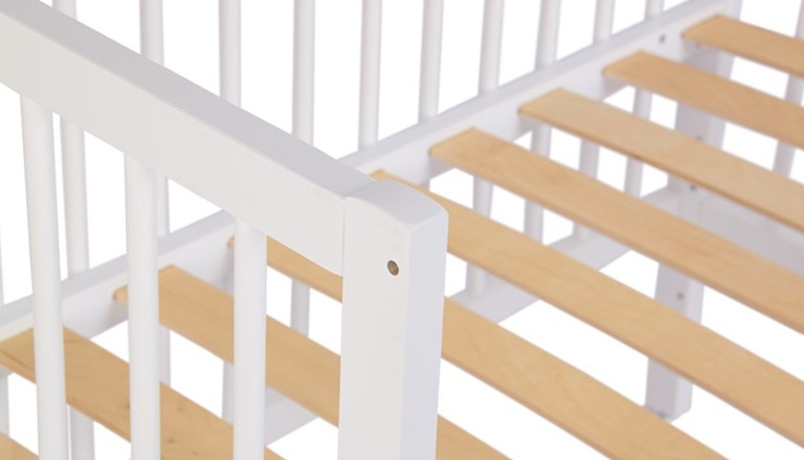 Кроватка детская приставная  Фея 100 Лея Белый в Вологде - изображение 3