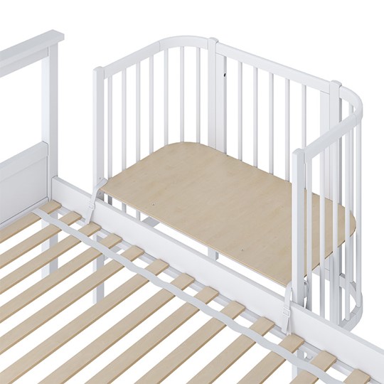 Детская кровать POLINI Kids Simple 105 Белый в Вологде - изображение 2