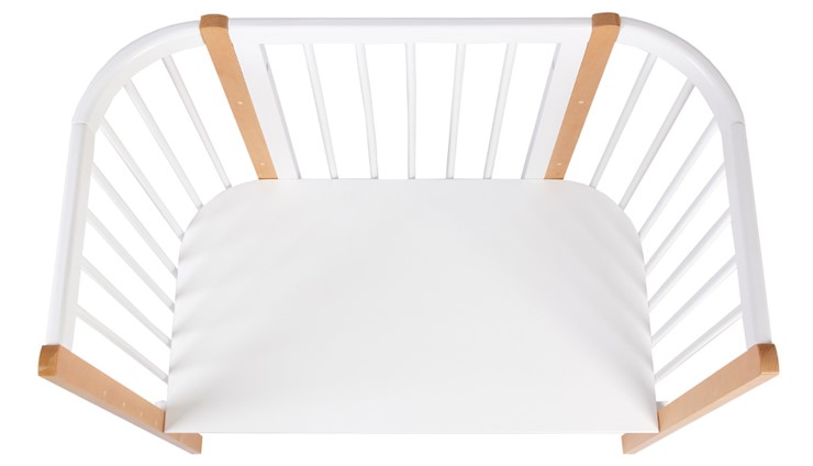 Приставная кровать POLINI Kids Simple 120 Белый / Бук в Вологде - изображение 4