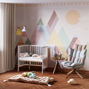 Детская кровать POLINI Kids Simple 120 Белый / Серый в Вологде - предосмотр 7