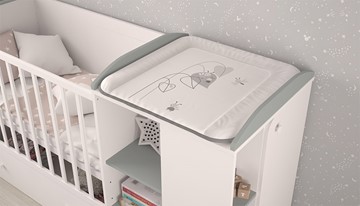 Многофункциональная кровать с комодом POLINI Kids Ameli 800 Белый / Серый, серия AMELI в Вологде - предосмотр 3