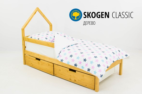 Детская кровать-домик мини Skogen дерево в Вологде - изображение
