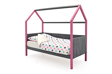 Детская кровать-домик «Svogen лаванда-графит» мягкая в Вологде - предосмотр